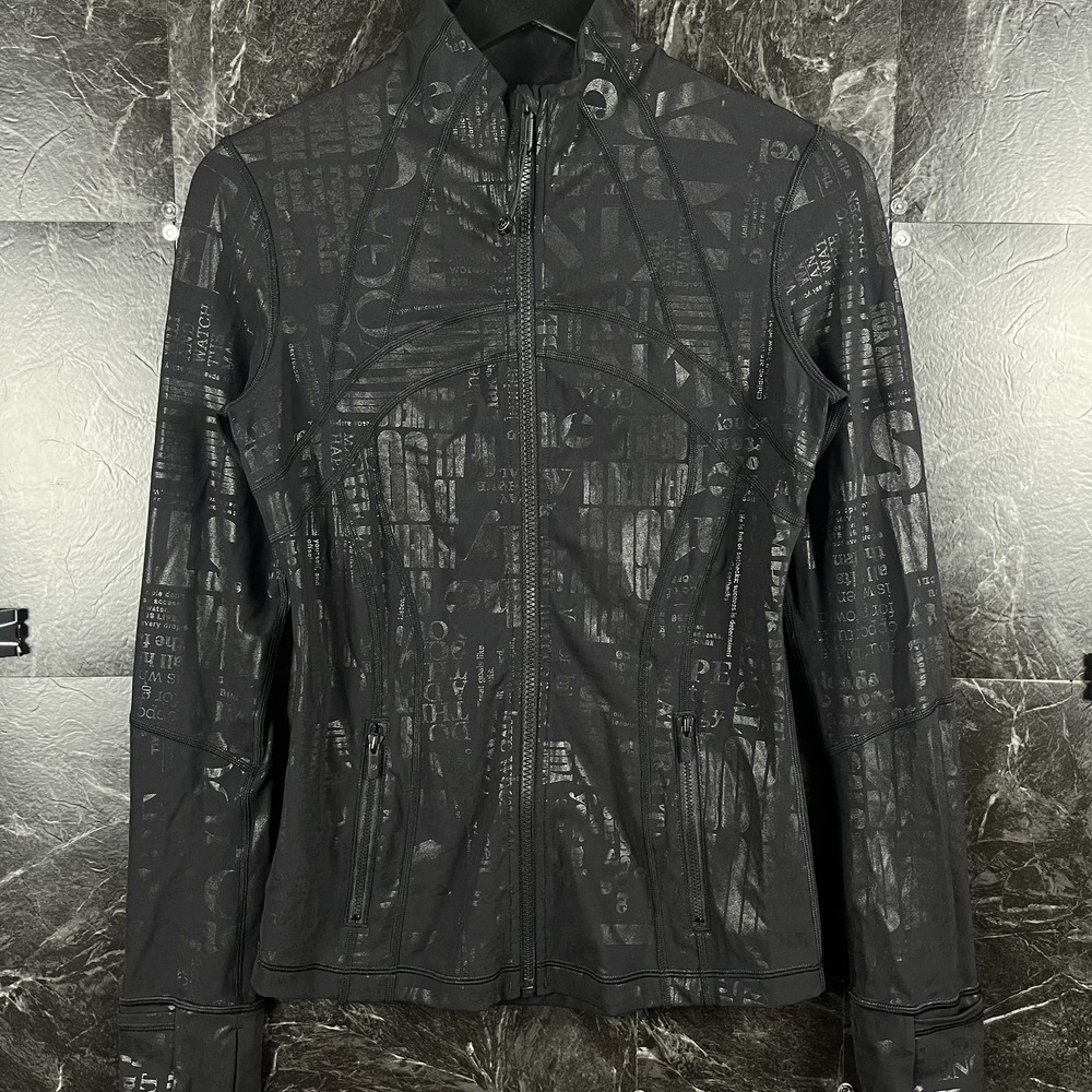 Lululemon Women's Black Manifesto Foil Define Jacket Size 6